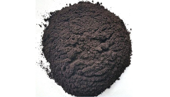 猪粪生物有机肥粉状物